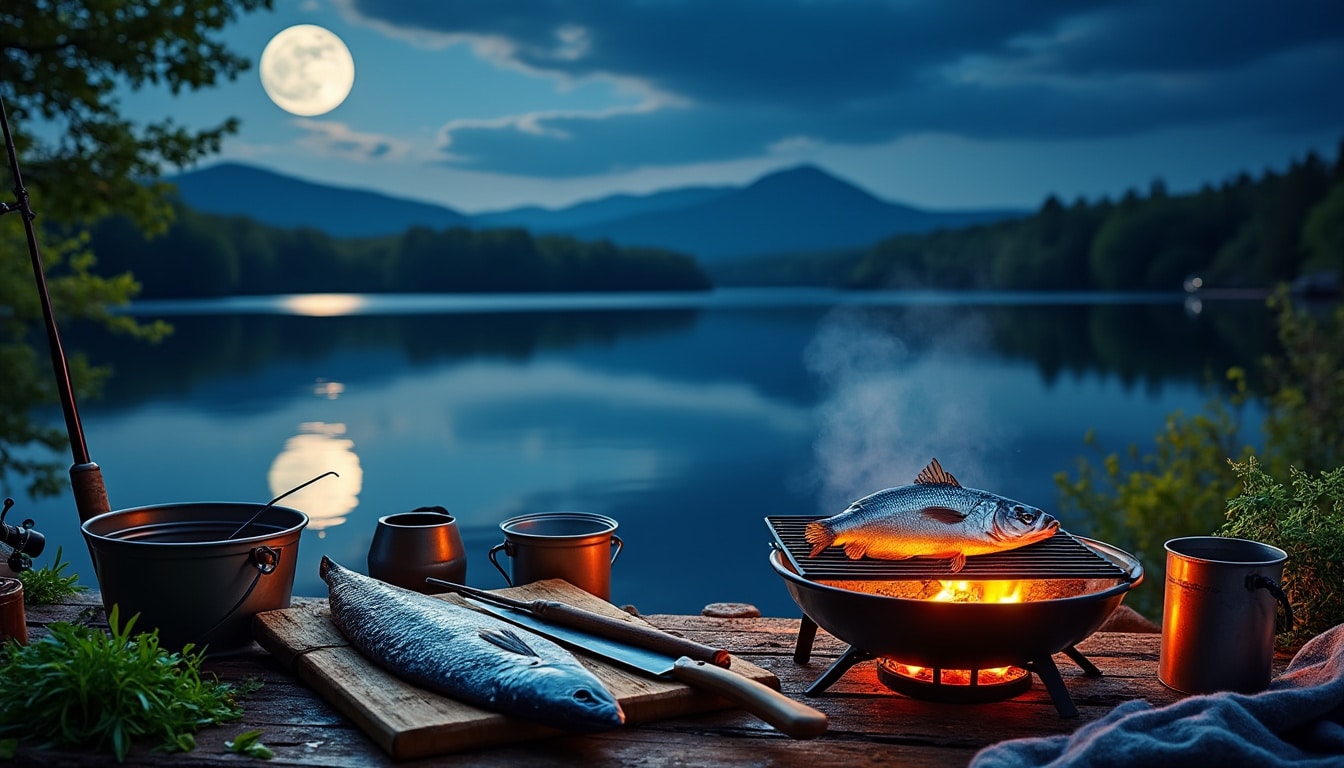 Calendrier lunaire pour la pêche : cuisson et nettoyage