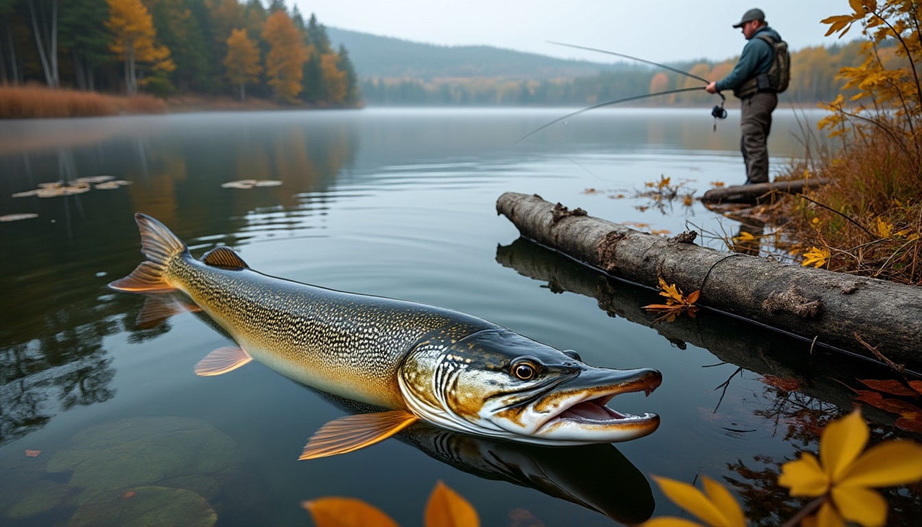 Pêche du brochet : la saison et les postes