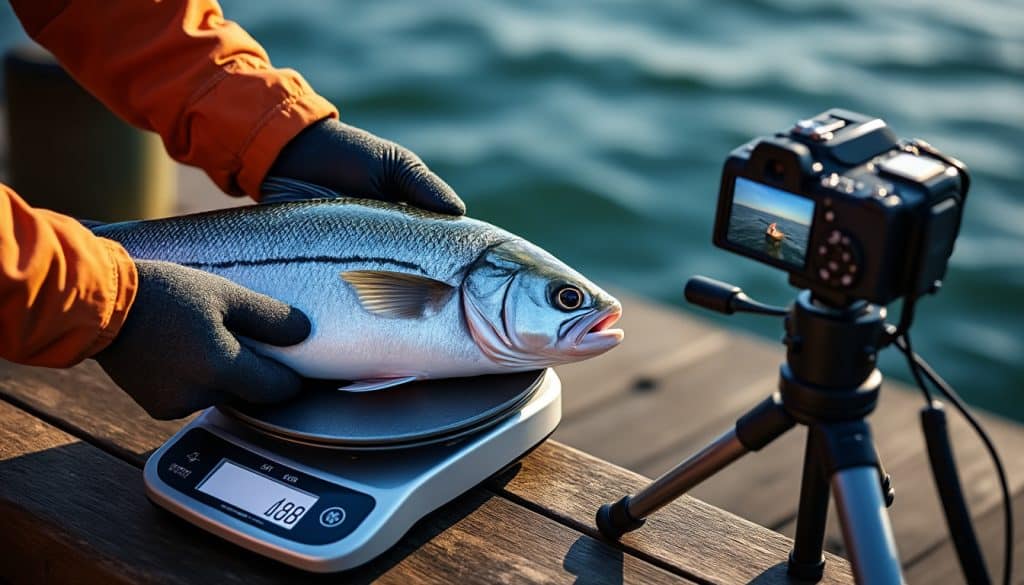 Peser et photographier une prise : le faire vite et bien