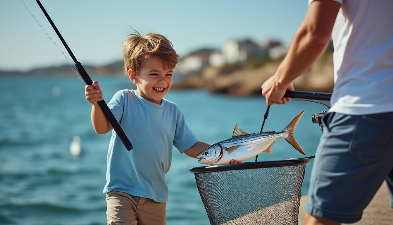 Pêche du maquereau : la simplicité qui plaît aux enfants